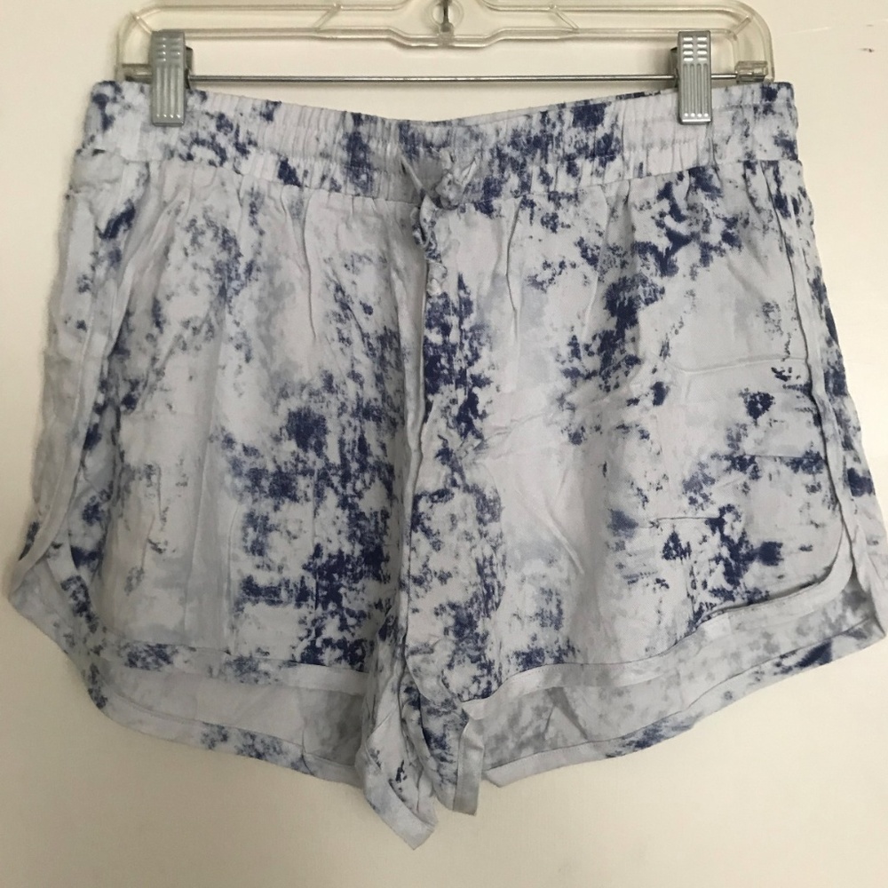 TIE DYE ACID WASH SHORTS